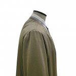 Buhara Yaka Nakışlı Cübbe - Yesil - Gold Nakış